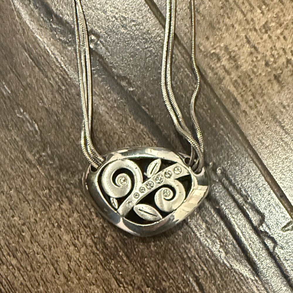 Brighton Silver Swirl Pendant Necklace